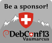 Be a sponsor for DebConf13!