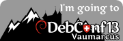 I'm going to DebConf13!